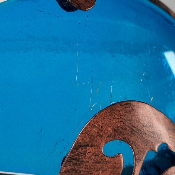 Bird Garden Bell Suncatcher Blue Feather Outdoor Garden Yard Art Accent **As Is* - Picture 9 of 9